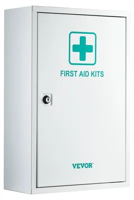 Produktbild von VEVOR 3-Regal Erste-Hilfe-Schrank, 1000 Teile, Erste-Hilfe-Set mit großer Kapazität, Wandmontierter Medizinschrank, OSHA & ANSI 2015 (Klasse A), Industrielle Notfall-Metallmedizinkiste, für Unternehmen und Baustellen