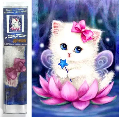 Image de NORIMPEX Peinture au diamant Chat Fée 30x40cm