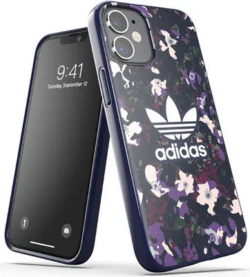 Produktbild von Adidas OR SnapCase Graphic iPhone 12 Min i 5.4" liliowy/lilac 42375 Handyhülle