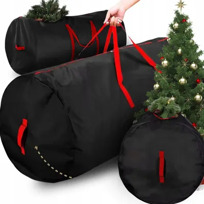Immagine prodotto di Grande sacca nera per riporre gli alberi di Natale