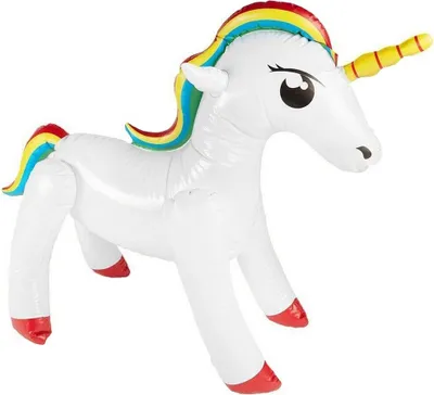 Produktbild von Aufblasbares Einhorn - Karneval Faschingskostüm