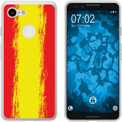 Produktbild von PhoneNatic Case kompatibel mit Google Pixel 3 Silikon-Hülle WM Spanien M11