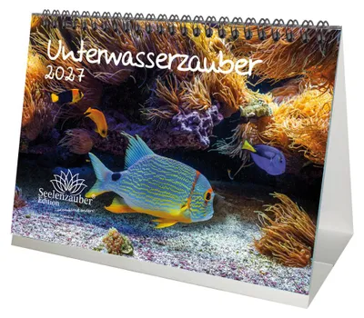 Produktbild von Unterwasserzauber DIN A5 Tischkalender für 2027 Unterwasser - Seelenzauber
