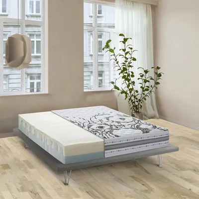Immagine prodotto di Talamo Italia Materasso Singolo Sermenza 80x190x22h cm Bianco, Sfoderabile Grado Rigidità 4/5 Italy