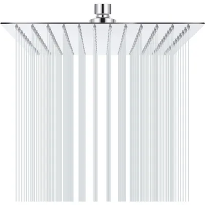Produktbild von Duschkopf Regendusche 10 Zoll Quadratisch 25x25cm Edelstahl 304 mit Anti-Kalk-Düsen