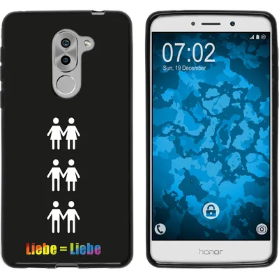 Produktbild von PhoneNatic Case kompatibel mit Huawei Honor 6x Silikon-Hülle pride Beziehung M1