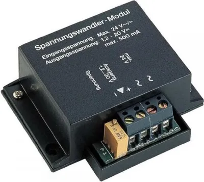 Productafbeelding van H-Tronic spanningsomzetter-module.Ingangsspanning: 4 - 24 V AC/DC.Uitgangsspanning: 1