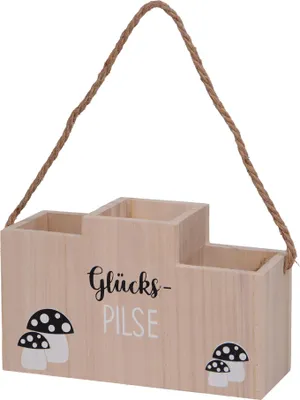 Produktbild von UNUS Flaschenhalter aus Holz Glücks-PILSE
