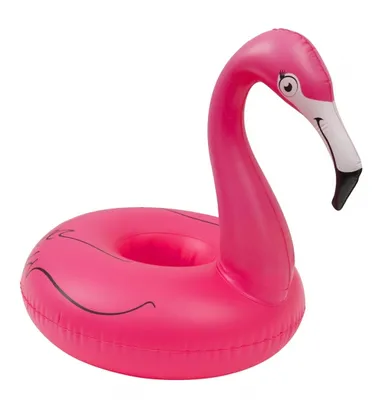 Produktbild von aufblasbarer Getränkehalter Flamingo 18 cm rosa