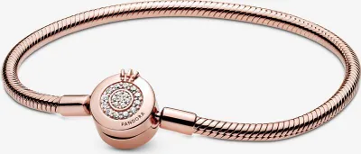 Obrázok produktu pre Pandora Sparkling Crown O snake link bracelet 589046C01 Dámsky náramok, veľkosť náramku:19cm