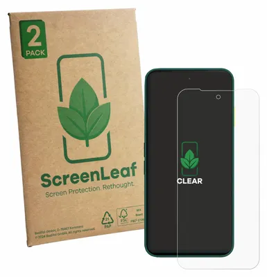 Produktbild von 2x ScreenLeaf Schutzfolie für Fairphone 6 Displayschutz Display Schutz Folie Klar Transparent