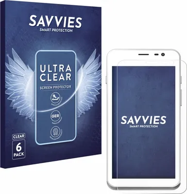 Produktbild von 6x Für Pax A77 Schutzfolie Savvies Displayschutz Display Schutz Folie Klar Transparent