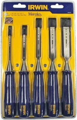 Obrázok produktu pre Irwin sada dlát na drevo s modrou trieslou 5 ks 6,10,13,19,25 mm typ M444