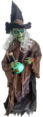 Produktbild von Halloween Figur "Hexe Dyvora"  Animiert | 90 cm