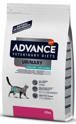 Productafbeelding van Advance Veterinary Diet Kat Urinaire Steriliseerd, Verminderd Kaloriegehalte - Droogvoer voor Katten