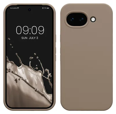 Produktbild von kwmobile Handyhülle für Google Pixel 10a Hülle - Case Silikon - Kabelloses Laden - Schutzhülle Cover in Taupe