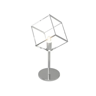 Obrázok produktu pre Stolná moderná kancelárska lampa Rám kovový chróm 1 svetlo G9