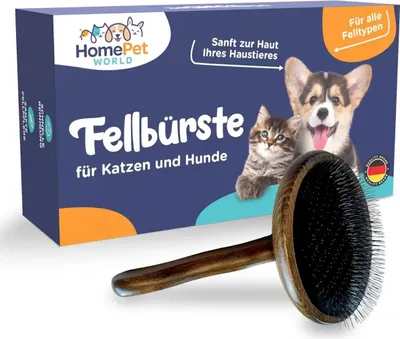 Produktbild von HomePetWorld Bürste für Langhaar & Unterwolle aus Buchenholz