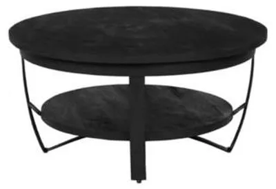 Obrázok produktu pre Priemyselný konferenčný stolík 70 cm, čierny