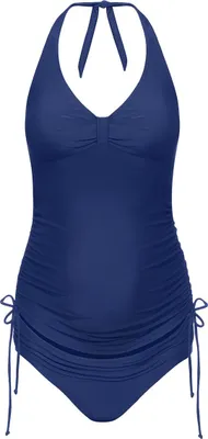 Image de Bellybutton Maternity maillot de bain de grossesse pour femme, une pièce, bleu