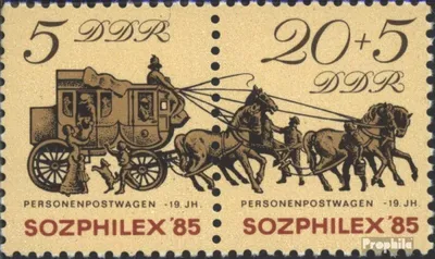 Produktbild von Briefmarken DDR 1985 Mi W16 (kompl.Ausgabe) (2965-2966 Paar) gestempelt SOZPHILEX