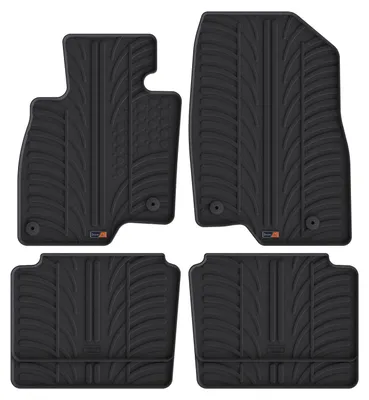 Produktbild von TRAVALL Mazda 6 (2012-2023) Hochwertige robuste Gummifu§matten Fussmatten mit geformten Gummimatten erhšhten RŠndern und Clips rutschfest und fŸr jedes Wetter geeignet TRM1210