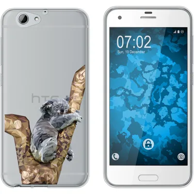 Produktbild von PhoneNatic Case kompatibel mit HTC One A9s Silikon-Hülle Vektor Tiere Koala M9