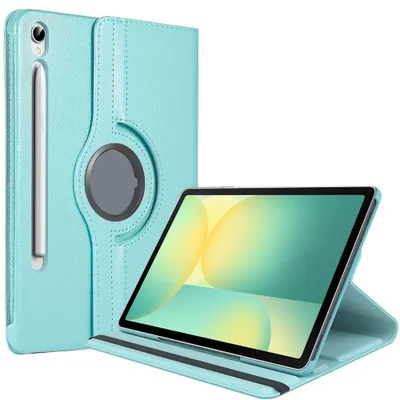 Image de Coque pour Samsung Galaxy Tab S9 FE / S10 FE /S10 Lite, Protection Etui Rotatif 360° - Bleu