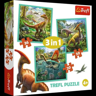 Productafbeelding van Trefl 34837, 50 stukjes, Dinosaurussen, vanaf 4 jaar