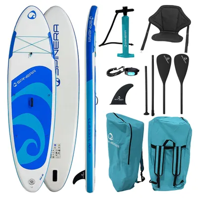 Immagine prodotto di Spinera Classic 10'8" Pack 3 – Tavola gonfiabile SUP con sedile da kayak e pagaia 2-in-1