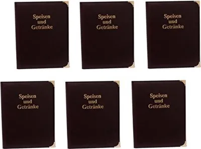 Produktbild von Speisekarte A4 Ringbuch weinrot 6´er Pack Menükarte Getränkekarte Restaurant Bar