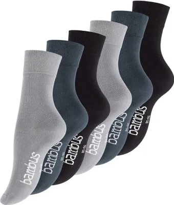 Produktbild von Vincent Creation® Damen "BAMBUS" Socken 6 Paar 39-42 Grau/Stargazer/Schwarz