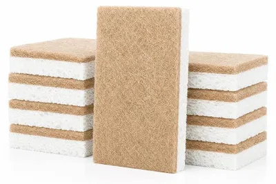 Küchenspons aus Cellulose, 8 Stück, kompostierbar, kratzfest