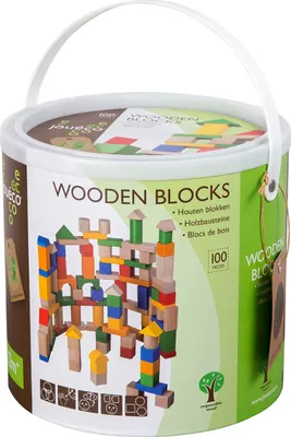 Image de Jouéco Wooden Blocks, 100pcs.