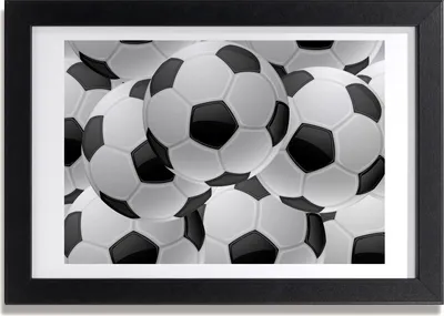 Produktbild von Bild 30x20 MDF-Rahmen, Wandkunst Fußball