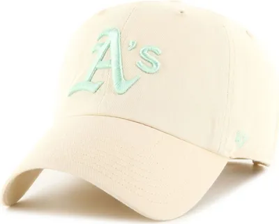 Produktbild von 47 Brand Strapback Cap - CLEAN UP Oakland Athletics natural