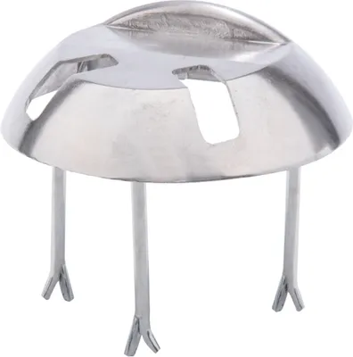 Produktbild von Alberts Auflaufstütze | zum Einbetonieren, mit Langlöchern | Aluminiumguss | Ø205 x 65 mm