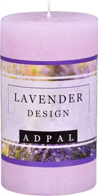 Image de Nohel Garden Bougie parfumée rustique LAVENDER DESIGN 7x12cm
