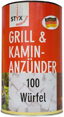 Obrázok produktu pre Schmalfuss Styx zapaľovač na grilovanie parafínové kocky Obsah 100 ks