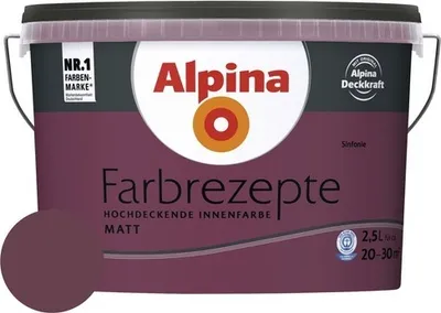 Produktbild von Alpina Wandfarbe Farbrezepte Sinfonie 2,5 l