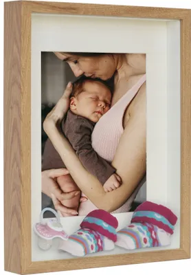 Produktbild von BD ART Box 3D 30x40 cm Objektrahmen Bilderrahmen , Quadratische Eiche zum befüllen, tiefer für objekte, suvenirs 3 cm, für Wandbehang oder Desktop