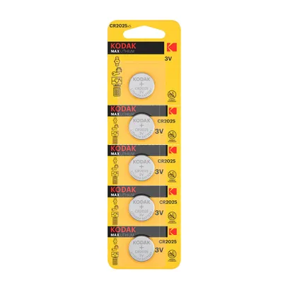 Produktbild von KODAK Max Lithium Knopfzelle CR2025 / 3V / BP5