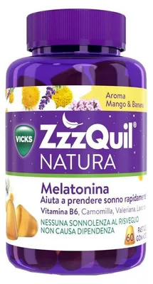 Immagine prodotto di Zzzquil Natura Mango & Banana 60 Pastiglie Gommose