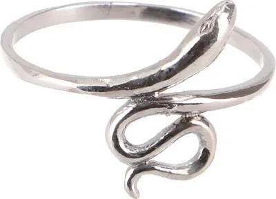 Produktbild von Silberring, Boho Style Ethno Ring - Schlange, Silber-Farben, SterlingSilber, Ringgröße: 61 ( 20,1 mm)