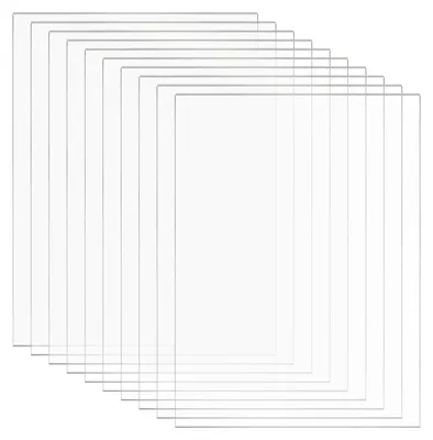 Acrylplatten 10x15 cm, 2 mm, 10 Stück, transparent für DIY