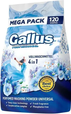 Obrázok produktu pre GALLUS Professional 4v1 Prášok na pranie 6,6kg Universal (F)
