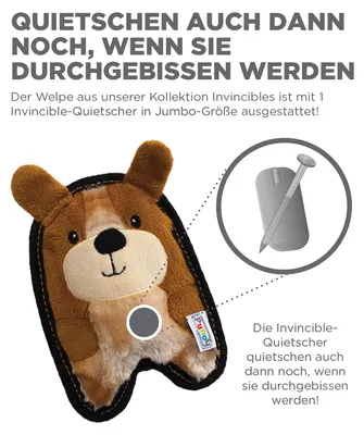 Image de Outward Hound Durablez® Jouet en peluche avec coutures renforcées, Motif:Chiot