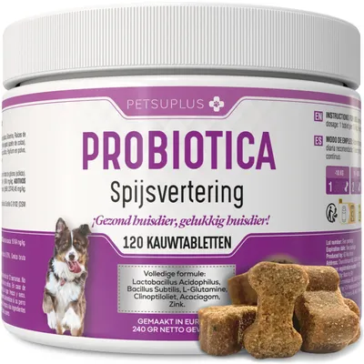 Productafbeelding van Probiotica voor Honden - Ondersteunt Spijsvertering en Intestinale Balans - 240g