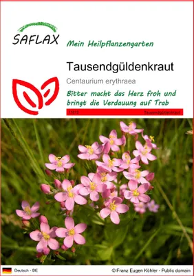 Produktbild von SAFLAX - Tausendgüldenkraut - Centaurium erythraea - 250 Samen