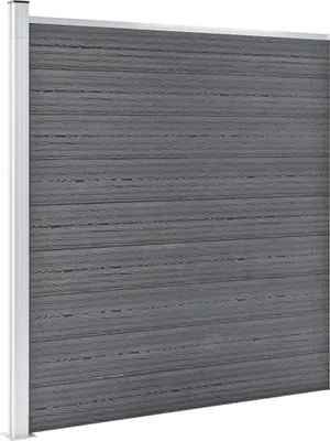 Zdjęcie produktu dla vidaXL Ogrodzenie ogrodowe WPC 353×186 cm Szare
